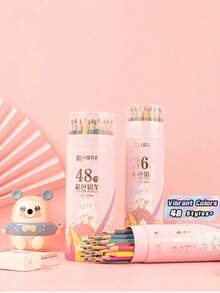 12/24/36/48PCS Color Drawing Pencils Art Set Sketch Doodle Coloring Perfect Gift For Students Teachers Birthday Back To School Creative Supplies Educational Tools Art Stationery Office - Colored Pencils - View 1