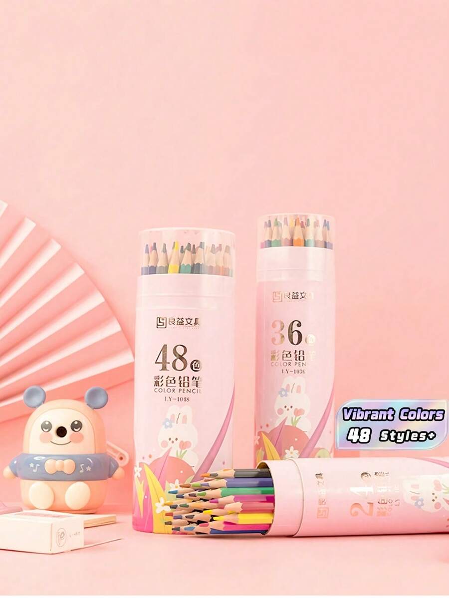12/24/36/48PCS Color Drawing Pencils Art Set Sketch Doodle Coloring Perfect Gift For Students Teachers Birthday Back To School Creative Supplies Educational Tools Art Stationery Office - Colored Pencils - View 1