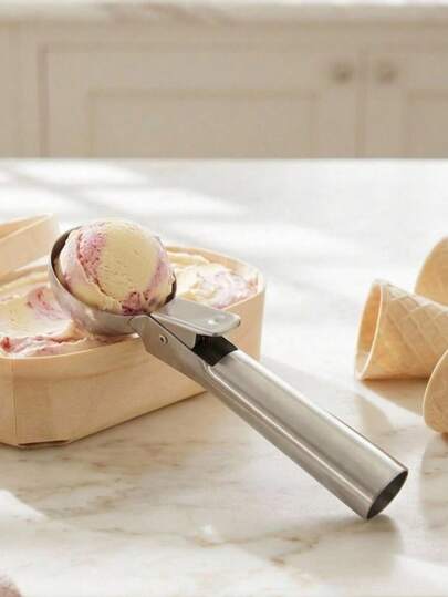 Haus Hana Stainless Steel Ice Cream Scoop, Creative Ice Cream Scoop, Rebound Ball Digging Tool, Ice Cream Scoop, Fruit Ball Digging Tool