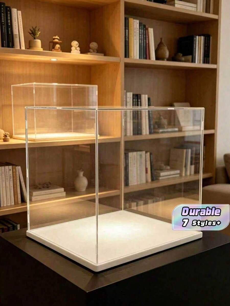 Collectible Display Box, Assembleable Transparent Acrylic Box, Alternative To Glass Display Box, Suitable For Displaying Figurines, Home Storage, And Organizing Toys - Multicolor - View 1