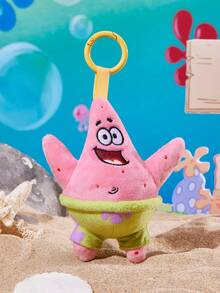 SpongeBob SquarePants | SHEIN 1個卡通娃娃吊飾，可愛時尚，可掛在包包和鑰匙上 - 粉色 - 查看 2