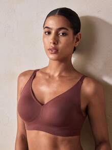 Veilyse Seamless Wireless Soft Cup Bra For Women, Lightweight Unlined Elastic Pullover Bra - Multicolor - View 9