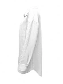 Blusa casual de vacaciones para mujer con decoración de rhinestones en los ojos - Blanco - Ver 4