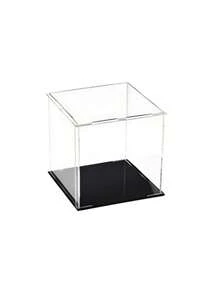 Transparent Acrylic Display Boxes, Available In 11 Sizes, Diy Assembly, Suitable For Displaying Models, Building Blocks, Crafts, And Souvenirs, And Providing Dust Protection. - 5mm Black PVC Base - View 12
