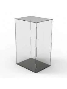 Transparent Acrylic Display Boxes, Available In 11 Sizes, Diy Assembly, Suitable For Displaying Models, Building Blocks, Crafts, And Souvenirs, And Providing Dust Protection. - 5mm Black PVC Base - View 14