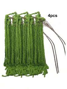 2-6PCS Lifelike Silk Waterfall Style Purple Burgundy Artificial Hanging Orchid Wisteria Amaranth For Wedding Backdrop Hotel Room Decor DIY Vase Filler Wall Hanging Gift For Mother Day Birthday Party Home Decor Wedding Supplies - Green - View 11