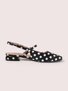 CUCCOO DOLLMOD Women's High Heel Pumps, Graduation Heel, Prom Heels For Summer Spring Shoes Spring Break Easter For Christmas Spring Shoes - Black Dot - View 3