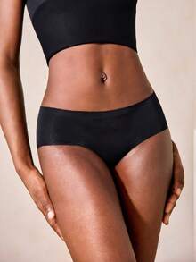 3pcs/Pack Women's Seamless Solid Color Breathable Comfortable Panties - Multicolor - View 3