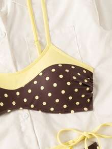Bonvoyette Set Baju Renang Wanita Serbaguna untuk Semua Musim Semi/Panas/Gugur/Dingin, Set Bikini Rajut untuk Liburan, Pesta, Pantai, Tahun Baru, Upacara Wisuda, Warna Klasik, Seksi, Elegan, Kasual, Ceria, Imut, Pantai, Pesta Kolam Renang, Liburan, Natal Musim Dingin, Modis, Seksi, Baju Renang Bikini Elegan - MultiWarna - View 5