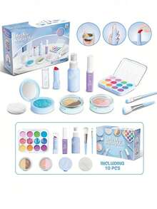 Girls' Pretend Makeup Toy Set - Fashion Makeup Toys With Carrying Case, Plastic (For Play Purposes Only) - Multicolor - View 9