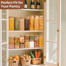 1 Square Glass Jar With Bamboo Lid For Storing Spices, Glass Kitchen Container, Glass Jar With Lid, Kitchen Jar And Lid - Multicolor - View 3