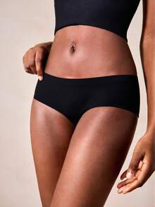 3pcs/Pack Women's Seamless Solid Color Breathable Comfortable Panties - Multicolor - View 2