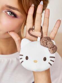 HELLO KITTY AND FRIENDS | SHEIN 1個可愛卡通貓咪吊飾，優雅時尚，可掛在包包與鑰匙上 - 豹紋 - 查看 4