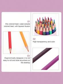 12/24/36/48PCS Color Drawing Pencils Art Set Sketch Doodle Coloring Perfect Gift For Students Teachers Birthday Back To School Creative Supplies Educational Tools Art Stationery Office - Colored Pencils - View 6