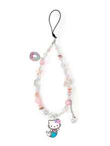 HELLO KITTY AND FRIENDS | SHEIN 時尚可愛卡通狗壓克力手工串珠手機鏈 手機掛繩 手機吊飾 - 彩色 - 查看 5