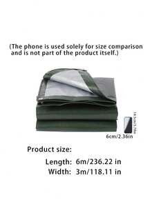 3m * 6m Army Green Waterproof Oxford Cloth Tarpaulin, Made Of PE Material With Rainproof And Sunproof Functions, Double-Sided Coating And Strong Light Shielding Performance - multicolor - View 4