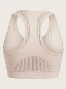 SHEIN Velisys 純色前拉鍊運動背心式運動內衣 - 彩色 - 查看 9