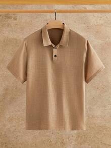 EASEVO 男士大尺碼短袖 Polo 衫與長褲套裝 - 彩色 - 查看 9