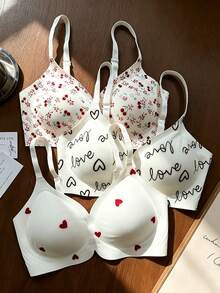 Dream Adore Set Pakaian Dalam Wanita Tanpa Jahitan Bermotif Nyaman, 3 Potong - MultiWarna - View 1