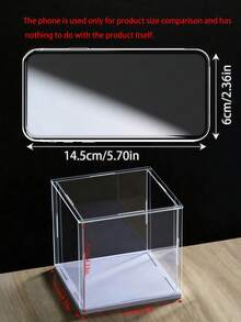 Collectible Display Box, Assembleable Transparent Acrylic Box, Alternative To Glass Display Box, Suitable For Displaying Figurines, Home Storage, And Organizing Toys - Multicolor - View 3