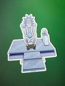 Rick and Morty X SHEIN Home Cartoon Stickers, Suitable For Water Bottles, Mobile Phones, Protective Cases, Laptops, Skateboards, Refrigerators, Etc., Gifts - R ick and M orty - View 7