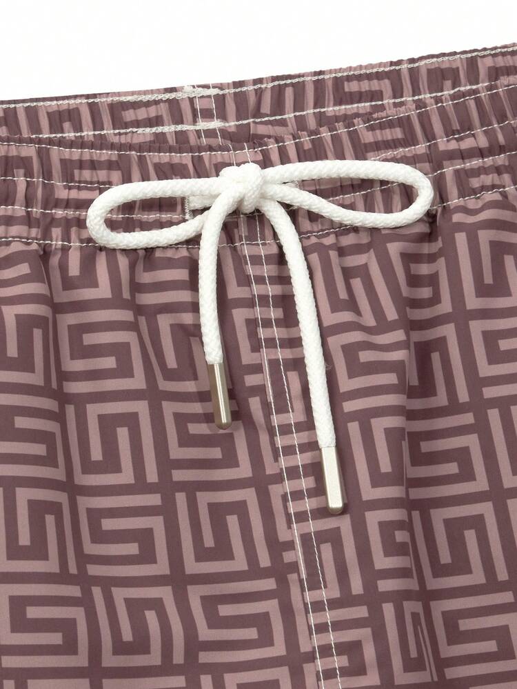 VENTUSAIL Men Beach Shorts - Brown - View 7