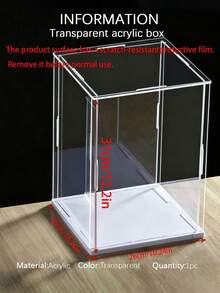 Collectible Display Box, Assembleable Transparent Acrylic Box, Alternative To Glass Display Box, Suitable For Displaying Figurines, Home Storage, And Organizing Toys - Multicolor - View 23