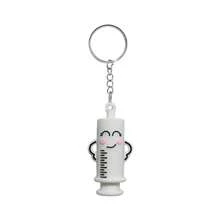 Unique Syringe Bottle Cap Opener And Cutter | Keychain Hanging One-Handed Bottle Cap Breaker Tool, Suitable For Nurses, Doctors, Hospitals - Portable PVC Pill Bottle Opener, Available In Pink, Blue, Green, Black - Ideal Choice - Multicolor - View 10