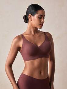 Veilyse Seamless Wireless Soft Cup Bra For Women, Lightweight Unlined Elastic Pullover Bra - Multicolor - View 5