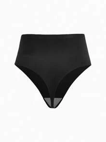 Slumbrini 7pcs/Set Plus Size Seamless G-String Panties, Sexy & Fashionable Casual Comfortable Home-Wear Solid Color & Leopard Print, Gift For Birthday, Valentine's Day, Christmas, Halloween - Multicolor - View 7
