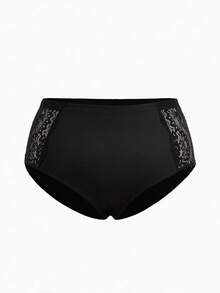 Slumbrini Plus Size Women Knitted Comfortable Lingerie Set - Black - View 8
