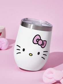 HELLO KITTY AND FRIENDS | SHEIN 360ml/12oz 不鏽鋼保溫杯，防漏杯蓋，適用熱飲/冷飲，適合大多數杯架，送禮首選 - 白色 - 查看 2