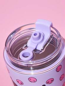 HELLO KITTY AND FRIENDS | SHEIN 300ml/10oz 不鏽鋼材質防漏蓋隨附吸管杯，適用熱飲與冷飲，適合大多數汽車杯架，送禮佳品 - 淡紫色 - 查看 7