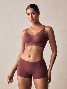 Veilyse Seamless Wireless Soft Cup Bra For Women, Lightweight Unlined Elastic Pullover Bra - Multicolor - View 1