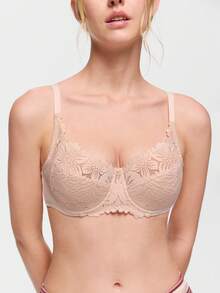 Bonmuse 2pcs Women's Sexy Lace Floral Bra, Supportive Breathable Lightweight U-Back Bra Set - Multicolor - View 7