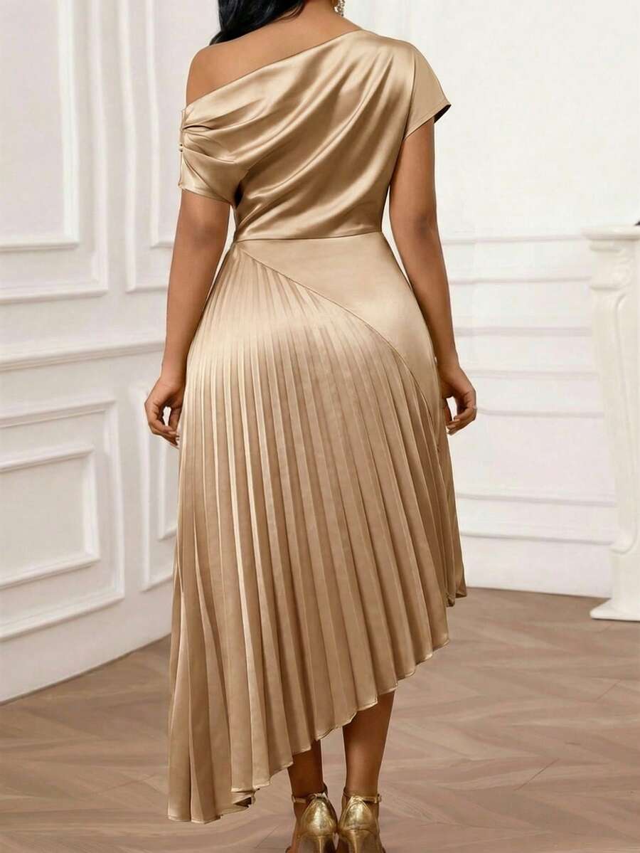 Alternate view of the Ms satin dress