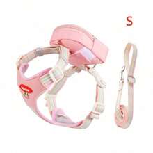 3pcs Dog Walking Set: Harness, Carrier Bag & Leash, Breathable Mesh Vest Harness With Buckle, Suitable For Small Dogs & Cats - Multicolor - View 18