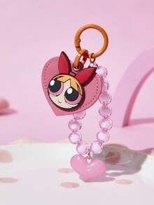 THE POWERPUFF GIRLS X SHEIN PVC 鑰匙保護套 - 玫紅色 - 查看 1