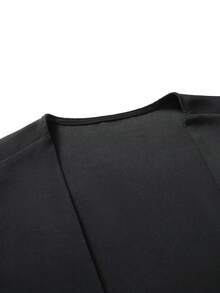 VENTUSAIL Men's Fashion Commute Solid Color Sleeveless Jumpsuit - Black - View 4