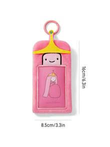 ADVENTURE TIME X SHEIN Crown Card Bag, Cute Shape, Suitable For Putting Idou Small Cards, Work Cards, Campus Cards, Transportation Cards, Etc., Transparent PVC Window Design, Can Be Hung On The Bag - Adventure Treasure - View 3
