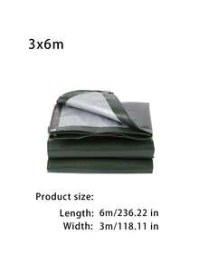 3m * 6m Army Green Waterproof Oxford Cloth Tarpaulin, Made Of PE Material With Rainproof And Sunproof Functions, Double-Sided Coating And Strong Light Shielding Performance - multicolor - View 9