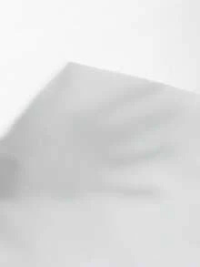SHEIN BASICS 女款夏季純色彈性腰七分緊身褲 - 白色 - 查看 8