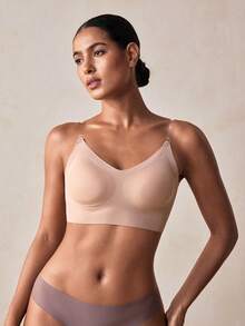 Veilyse Women's Seamless Backless Sexy Lingerie Summer Bridal Underwear 3 Adjustable Shoulder Straps Low Back Wedding Lingerie Breathable Comfortable Formal Occasion Camisole - Multicolor - View 5
