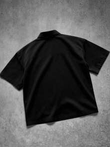 Manfinity EMRG 男士字母印花單排扣休閒日常夏季襯衫 - 彩色 - 查看 2