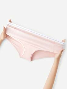 LUVLETTE 3件組高腰柔軟棉質女用內褲內衣套裝 - 彩色 - 查看 10