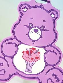 SHEIN X Care Bears Love Bear 全身 PVC 行李吊牌 - 紫色 - 查看 5