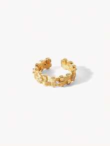 Opalesca 18K Gold-Plated Fashionable Exquisite Design Ring - Yellow Gold - View 14