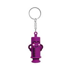 Unique Syringe Bottle Cap Opener And Cutter | Keychain Hanging One-Handed Bottle Cap Breaker Tool, Suitable For Nurses, Doctors, Hospitals - Portable PVC Pill Bottle Opener, Available In Pink, Blue, Green, Black - Ideal Choice - Multicolor - View 11