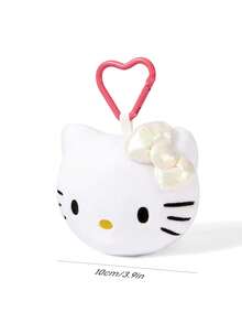 HELLO KITTY AND FRIENDS | SHEIN 1個可愛卡通貓咪吊飾，優雅時尚，可掛在包包與鑰匙上 - 白色 - 查看 3