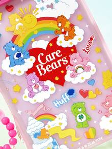 SHEIN X Care Bears 卡通圖案粉色手機殼附掛繩，防摔保護 11-17 手機殼 - 彩色 - 查看 7